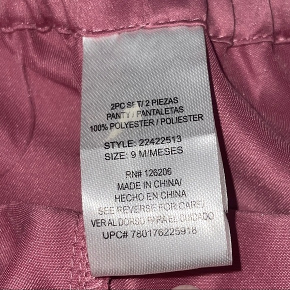 Pippa & Julie Baby Dress with Matching Panties – Mauve, Size 9 Months - Picture 11 of 12